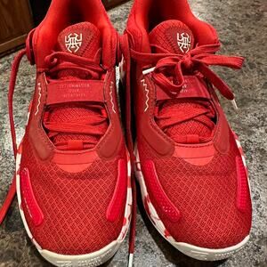 Adidas red and white basketball